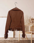 Helvano | Western-Jacke mit Fransen für Damen