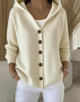 Helvano | Oversized Kapuzen-Strickjacke für Damen
