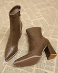 Helvano | Spitze Damen-Stiefeletten mit Blockabsatz