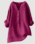 Helvano | Leinen-Blend Bluse für Damen