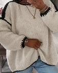 Helvano | Damen Strickpullover mit U-Boot-Ausschnitt