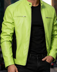 Helvano | Herren Kunstlederjacke mit Reissverschluss