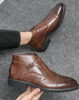 Helvano | Herren-Stiefel mit Doppelschnalle