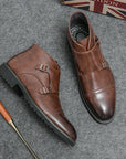 Helvano | Herren-Stiefel mit Doppelschnalle