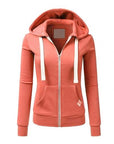 Helvano | Fleece Zip-Hoodie mit Kapuze für Damen