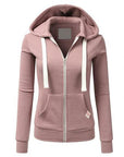 Helvano | Fleece Zip-Hoodie mit Kapuze für Damen