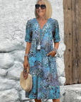 Helvano | Midikleid mit Print für Damen