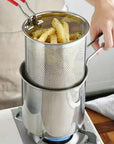 Helvano | Siebtopf zum Frittieren in Silber