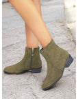 Helvano | Damen Stiefeletten mit Blockabsatz und Seitenreissverschluss
