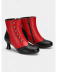 Helvano | Vintage Stiefeletten mit Knöpfen für Damen