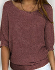 Helvano | Lockerer Lochstrick-Pullover für Damen