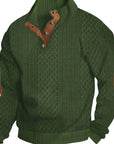 Helvano | Henley-Strickpullover mit Stehkragen für Herren