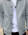 Helvano | Strukturierte Herrenjacke mit Knopfleiste