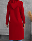 Helvano | Damen High-Low Hoodie mit Kordelzug