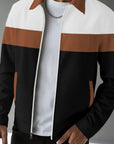 Helvano | Colorblock-Jacke mit Reissverschluss für Herren