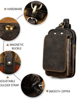 Helvano | Herren-Gürteltasche aus Echtleder