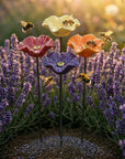 Helvano | Bienentränke aus Keramik – Blütenschalen 4er-Set