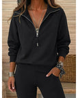 Helvano | Troyer-Sweatshirt mit Reverskragen für Damen