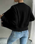 Helvano | Damen Zopfstrick-Cardigan mit Knopfleiste
