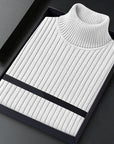 Helvano | Rippstrick-Pullover mit Stehkragen für Herren