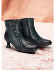 Helvano | Vintage Stiefeletten mit Knöpfen für Damen
