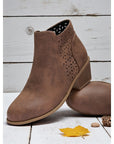 Helvano | Cut-out Stiefeletten mit niedrigem Absatz für Damen