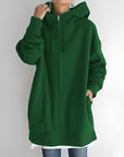 Helvano | Fleece-Hoodie mit Reissverschluss für Damen