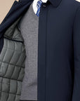Helvano | Herren Blazer mit Reverskragen und Reissverschluss