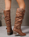 Helvano | Slouch-Stiefel mit Schnalle für Damen