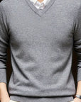 Helvano | Herren Strickpullover mit V-Ausschnitt