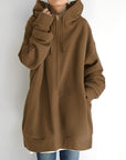 Helvano | Fleece-Hoodie mit Reissverschluss für Damen