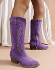 Helvano | Cowboystiefel mit Stickerei für Damen
