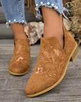 Helvano | Bestickte Stiefeletten mit niedrigem Absatz für Damen