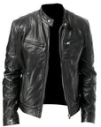 Helvano | Moto-Jacke mit Stehkragen für Herren
