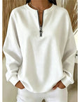 Helvano | Troyer-Sweatshirt mit Stehkragen für Damen
