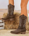 Helvano | Cowboystiefel mit Stickerei für Damen