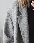 Helvano | Oversize Damenmantel mit Reverskragen