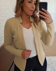 Helvano | Taillierter Damen-Blazer ohne Verschluss