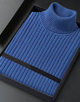 Helvano | Rippstrick-Pullover mit Stehkragen für Herren