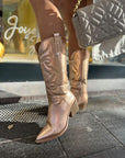 Helvano | Metallic Cowboy-Stiefel für Damen