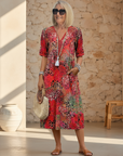 Helvano | Midikleid mit Print für Damen