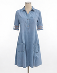 Helvano | Klassisches Jeanskleid für Damen
