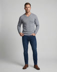 Helvano | Feinstrickpullover mit V-Ausschnitt für Herren