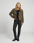 Helvano | Oversized Lederjacke für Damen in Braun