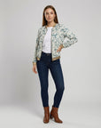 Helvano | Bomberjacke mit Blumenmuster für Damen