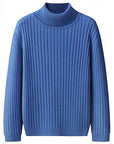 Helvano | Rippstrick-Pullover mit Stehkragen für Herren