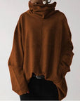 Helvano | Damen Rollkragen-Sweatshirt mit Taschen
