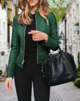 Helvano | Bikerjacke mit Reissverschluss für Damen