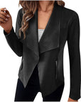 Helvano | Drapierte offene Jacke für Damen