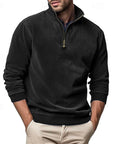 Helvano | Troyer-Sweatshirt mit Stehkragen für Herren